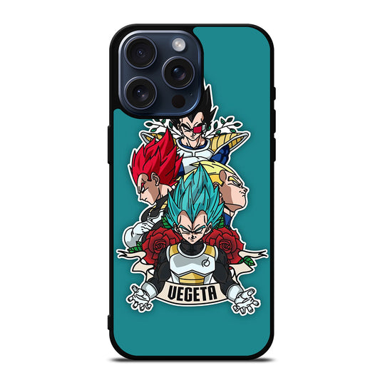 VEGETA ALL SSJ DRAGON BALL SUPER iPhone 15 Pro Max Case Cover