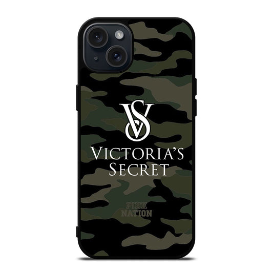 VICTORIA'S SECRET CAMO LOGO 2 iPhone 15 Plus Case Cover