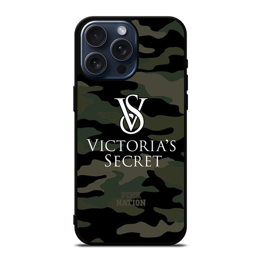 VICTORIA'S SECRET CAMO LOGO 2 iPhone 15 Pro Max Case Cover