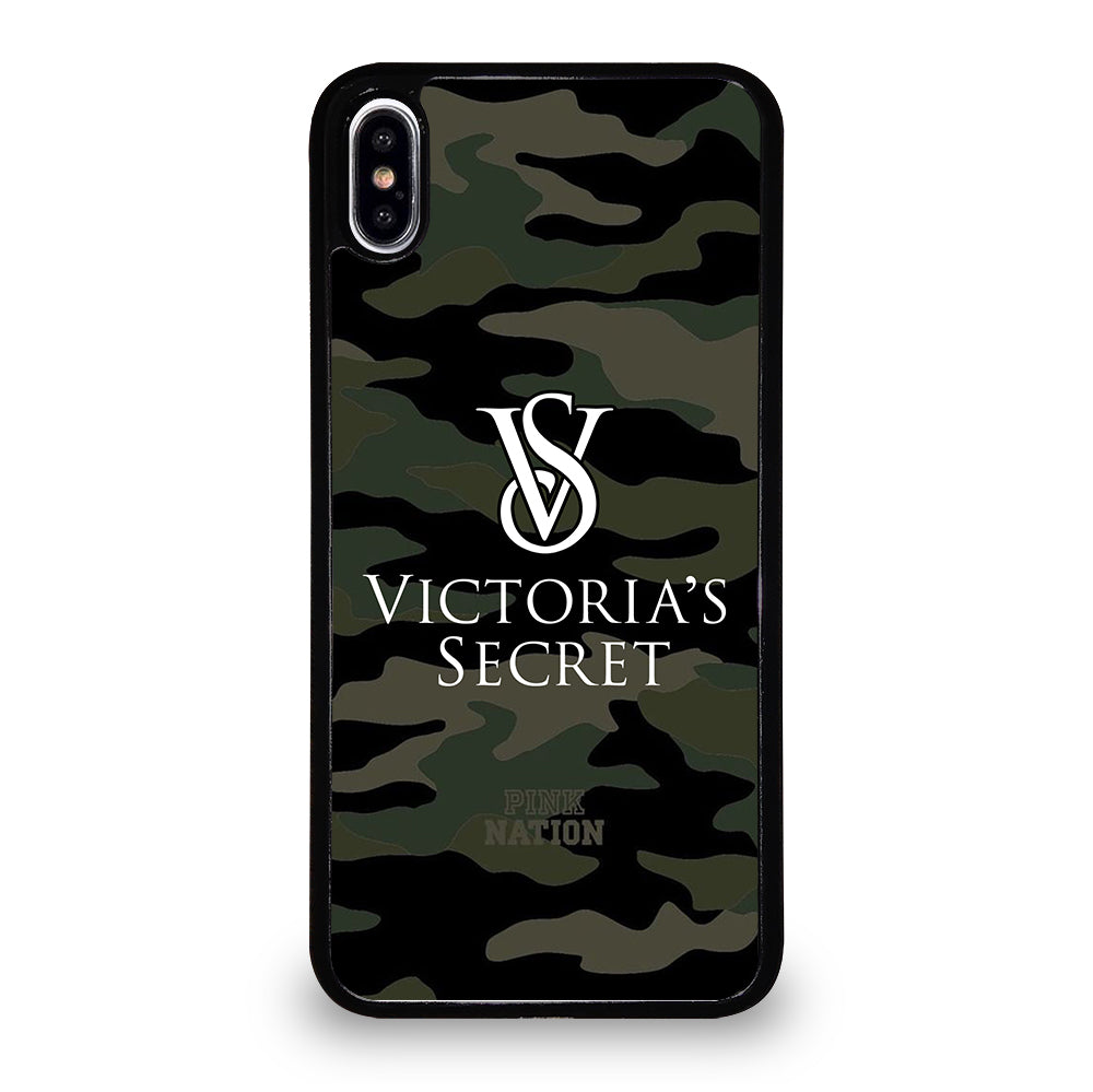 VICTORIA'S SECRET CAMO LOGO 2 iPhone XS Max Case Cover
