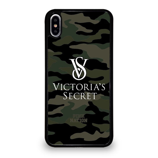 VICTORIA'S SECRET CAMO LOGO 2 iPhone XS Max Case Cover