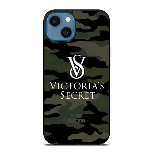 VICTORIA'S SECRET CAMO LOGO 2 iPhone 14 Case Cover