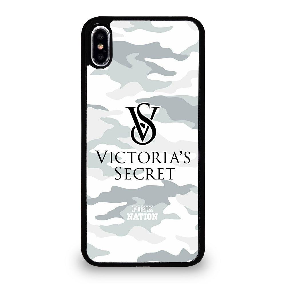 VICTORIA'S SECRET CAMO LOGO iPhone XS Max Case Cover
