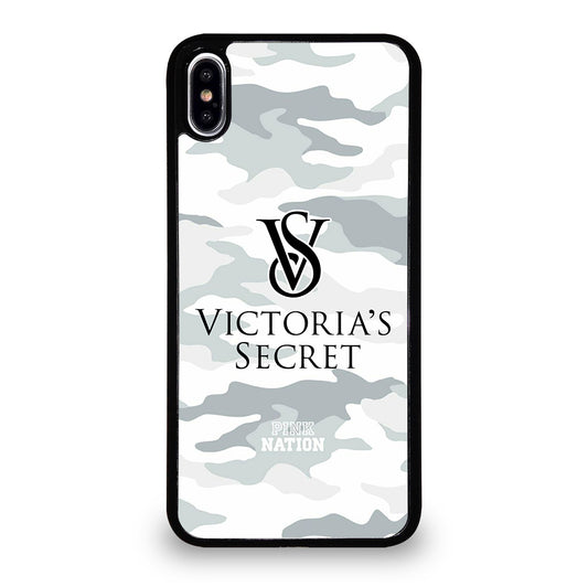 VICTORIA'S SECRET CAMO LOGO iPhone XS Max Case Cover