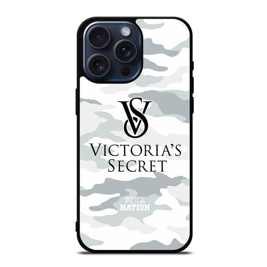 VICTORIA'S SECRET CAMO LOGO iPhone 15 Pro Max Case Cover