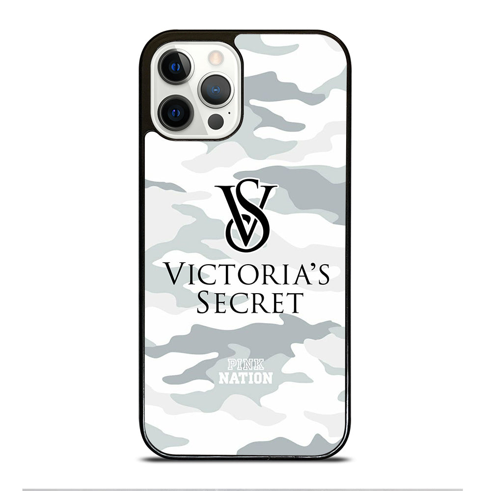 VICTORIA'S SECRET CAMO LOGO iPhone 12 Pro Case Cover