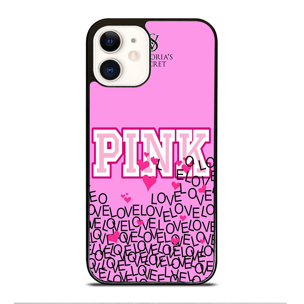 VICTORIA'S SECRET PINK LOVE iPhone 12 Case Cover
