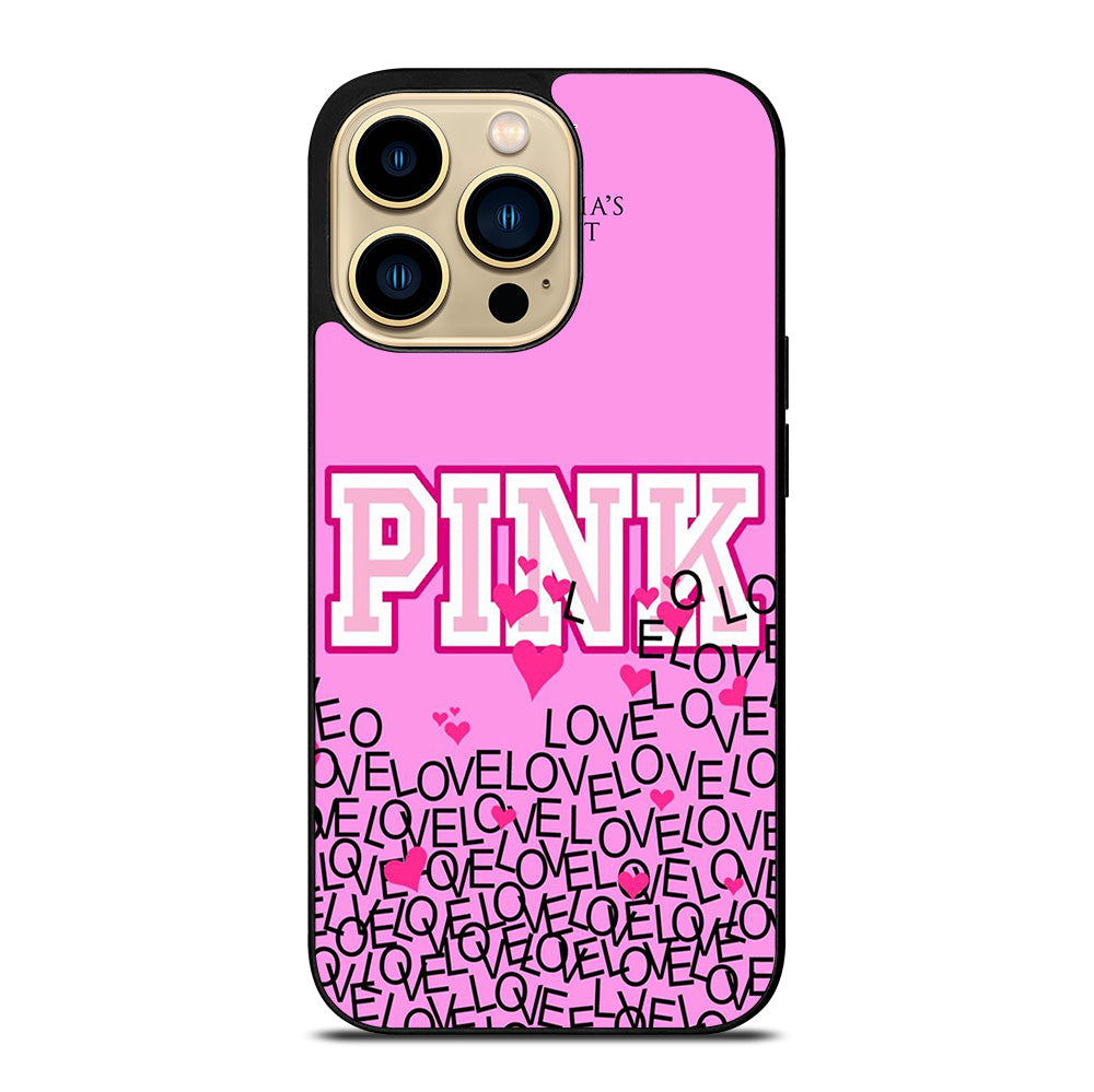 VICTORIA'S SECRET PINK LOVE iPhone 14 Pro Max Case Cover