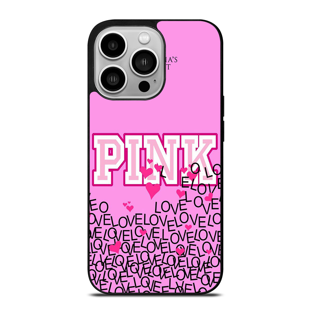 VICTORIA'S SECRET PINK LOVE iPhone 14 Pro Case Cover