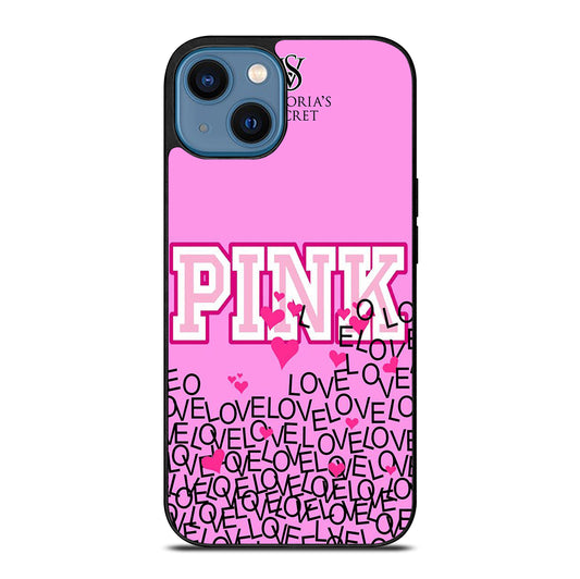 VICTORIA'S SECRET PINK LOVE iPhone 14 Case Cover