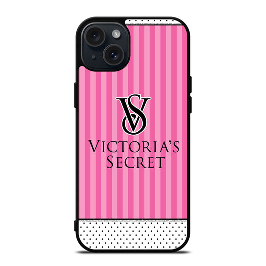 VICTORIA'S SECRET STRIPE ICON iPhone 15 Plus Case Cover