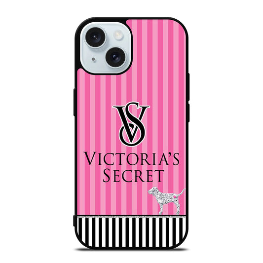 VICTORIA'S SECRET STRIPE ICON 2 iPhone 15 Case Cover