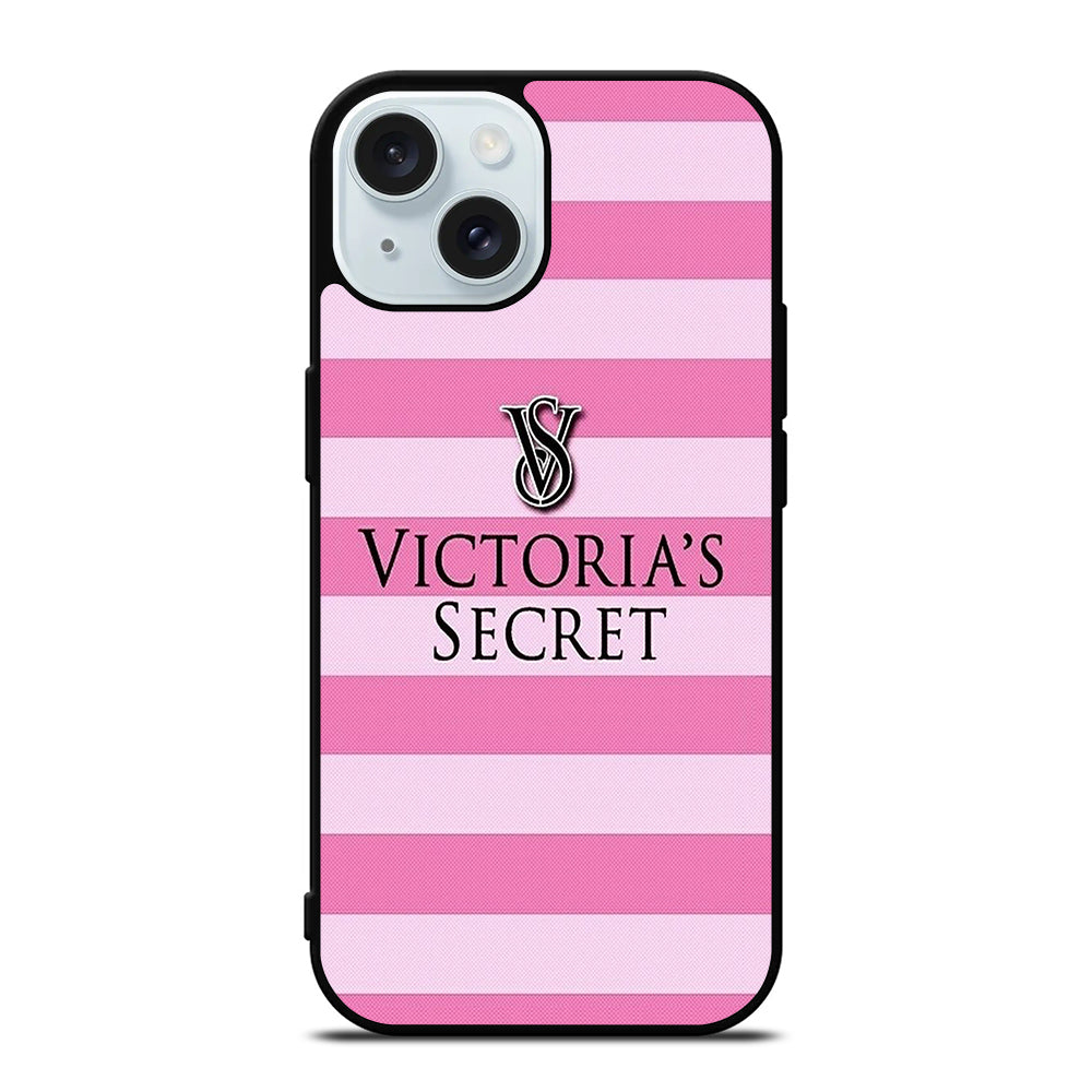 VICTORIA'S SECRET STRIPE LOGO 3 iPhone 15 Case Cover