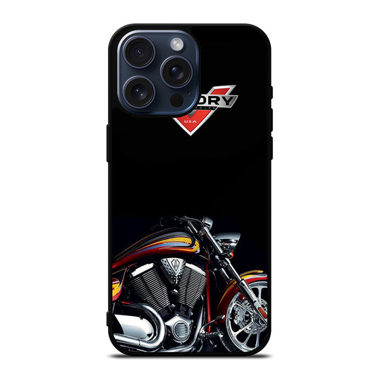 VICTORY LOGO MOTORCYCLE iPhone 15 Pro Max Case Cover