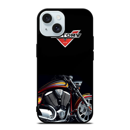VICTORY LOGO MOTORCYCLE iPhone 15 Case Cover