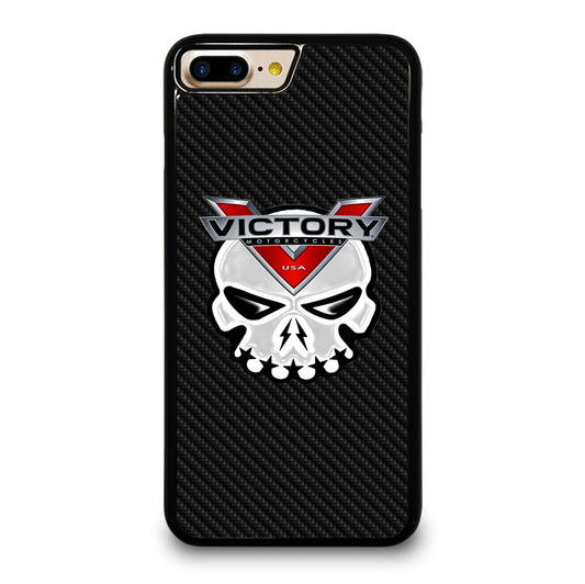 VICTORY MOTOR SKULL LOGO CARBON iPhone 7 / 8 Plus Case Cover