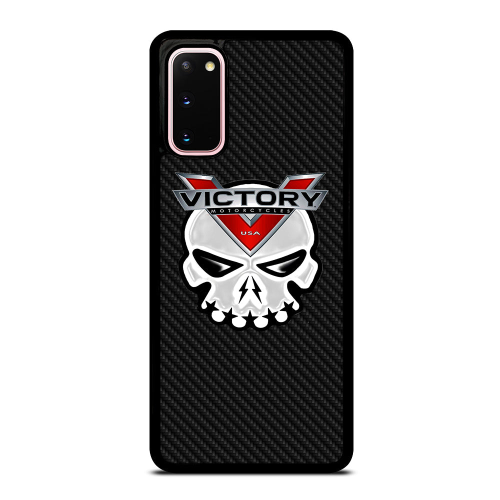 VICTORY MOTOR SKULL LOGO CARBON Samsung Galaxy S20 Case Cover
