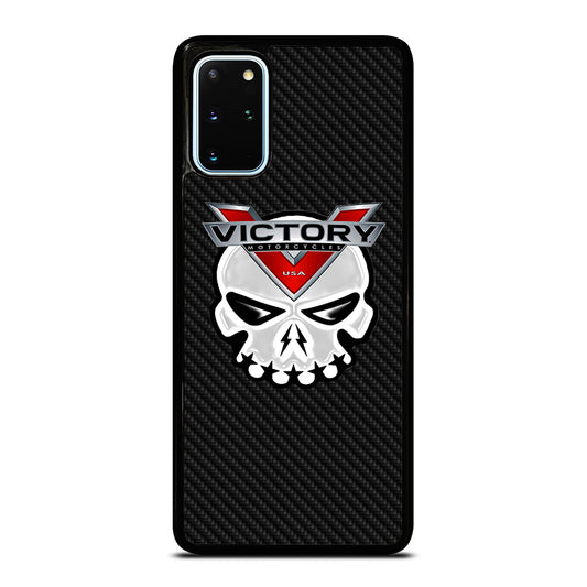 VICTORY MOTOR SKULL LOGO CARBON Samsung Galaxy S20 Plus Case Cover