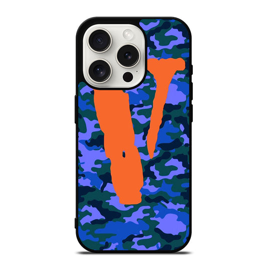 VLONE LOGO CAMO 3 iPhone 15 Pro Case Cover