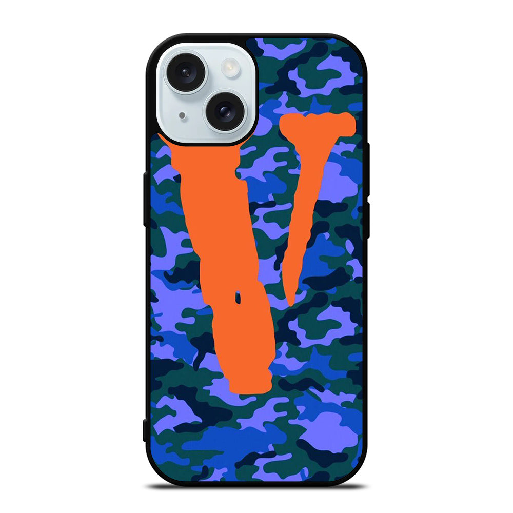 VLONE LOGO CAMO 3 iPhone 15 Case Cover
