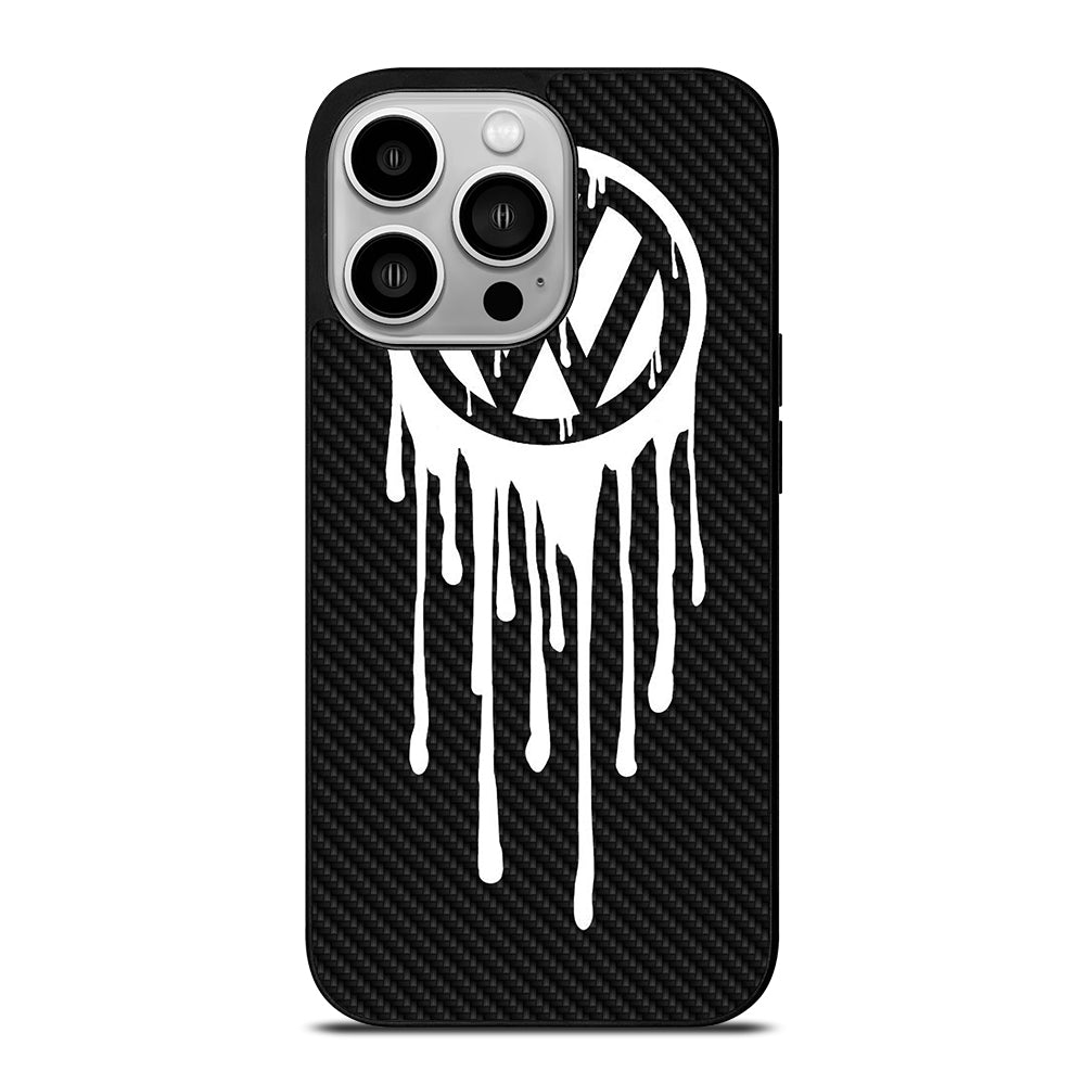 VOLKSWAGEN VW LOGO CARBON iPhone 14 Pro Case Cover