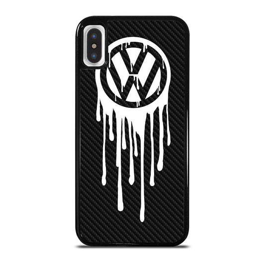 VOLKSWAGEN VW LOGO CARBON iPhone X / XS Case Cover