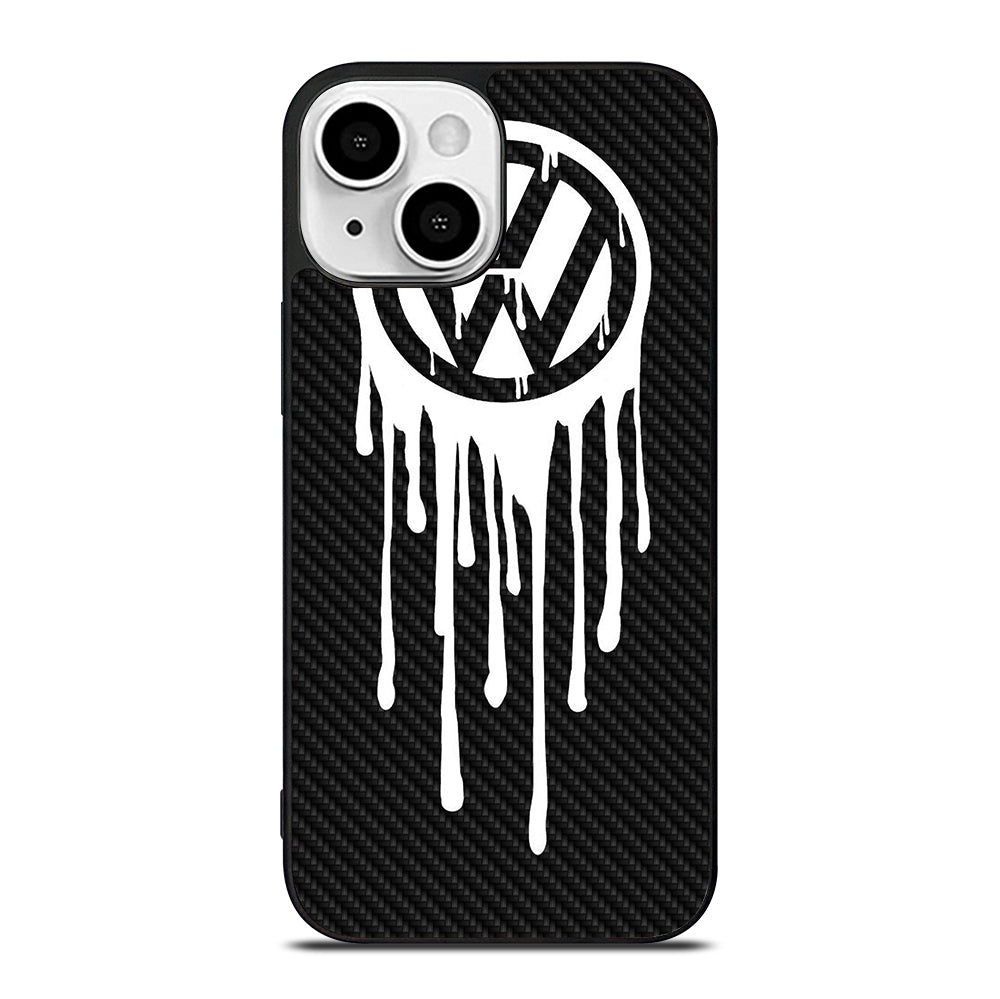 VOLKSWAGEN VW LOGO CARBON iPhone 13 Mini Case Cover