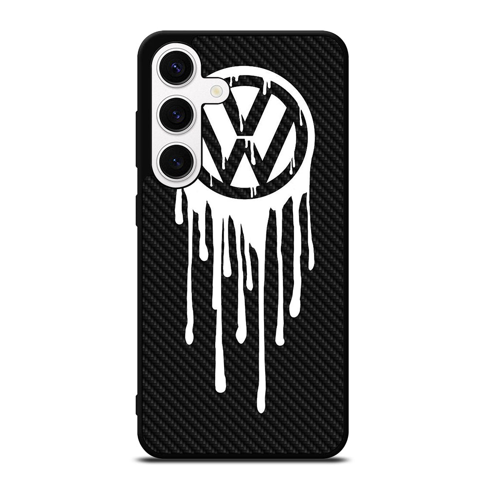 VOLKSWAGEN VW LOGO CARBON Samsung Galaxy S24 Case Cover