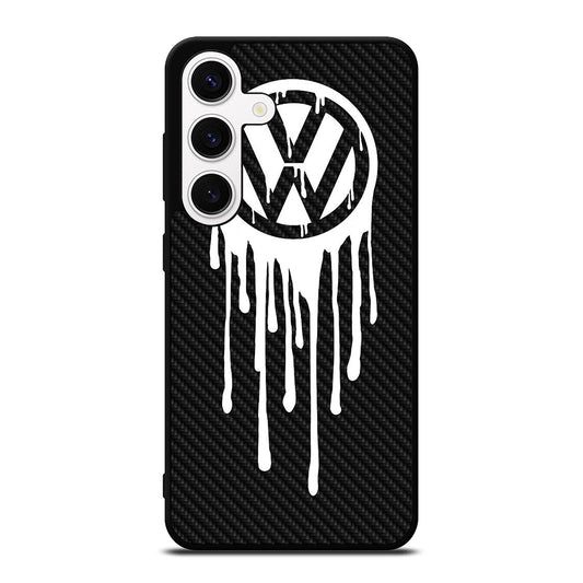 VOLKSWAGEN VW LOGO CARBON Samsung Galaxy S24 Case Cover
