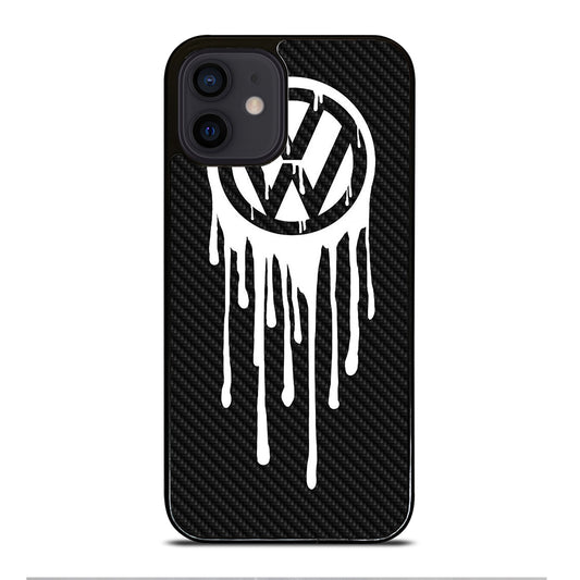 VOLKSWAGEN VW LOGO CARBON iPhone 12 Mini Case Cover