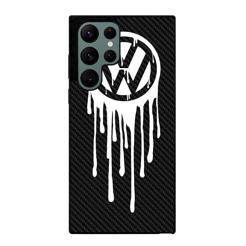 VOLKSWAGEN VW LOGO CARBON Samsung Galaxy S22 Ultra Case Cover