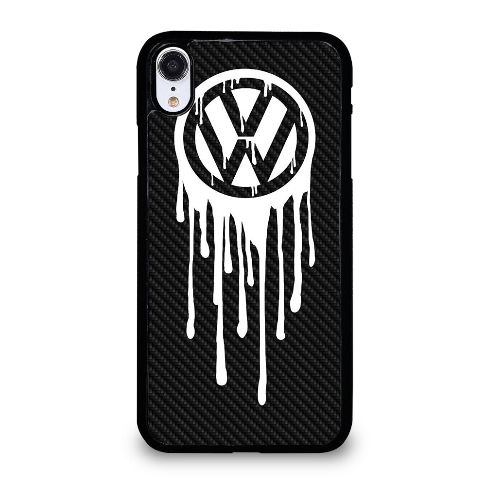 VOLKSWAGEN VW LOGO CARBON iPhone XR Case Cover