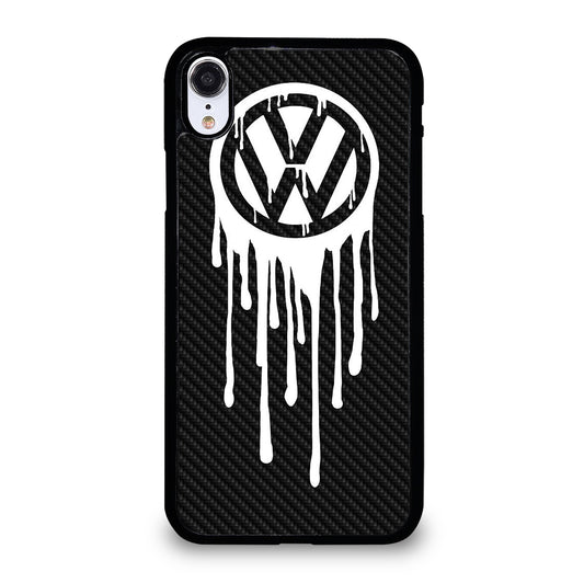 VOLKSWAGEN VW LOGO CARBON iPhone XR Case Cover