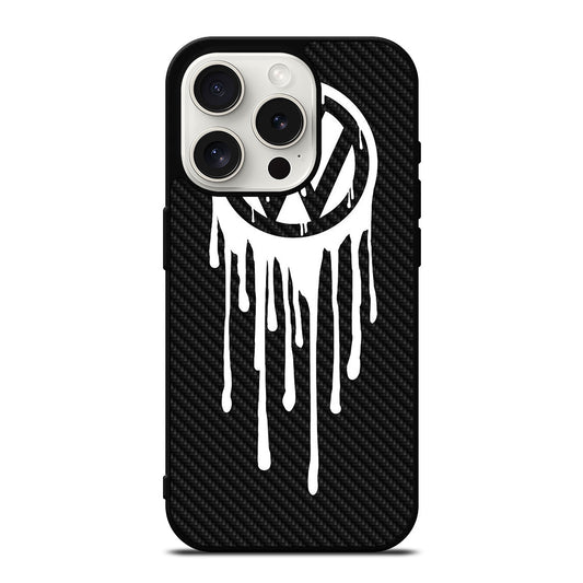 VOLKSWAGEN VW LOGO CARBON iPhone 15 Pro Case Cover