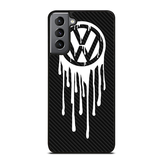 VOLKSWAGEN VW LOGO CARBON Samsung Galaxy S21 Plus Case Cover
