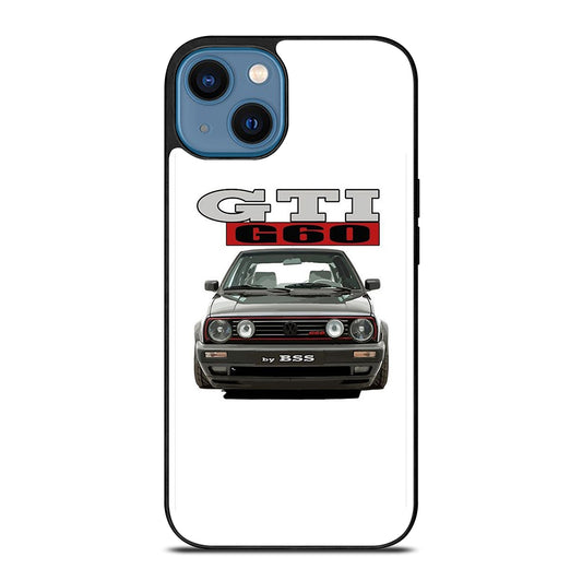 VW VOLKSWAGEN GTI CAR BLACK iPhone 14 Case Cover