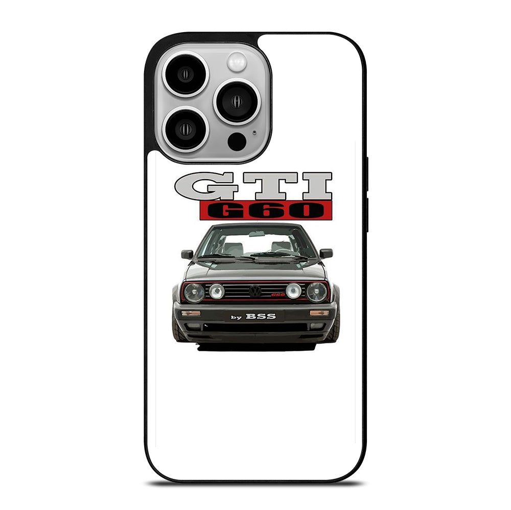 VW VOLKSWAGEN GTI CAR BLACK iPhone 14 Pro Case Cover
