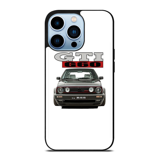 VW VOLKSWAGEN GTI CAR BLACK iPhone 13 Pro Max Case Cover
