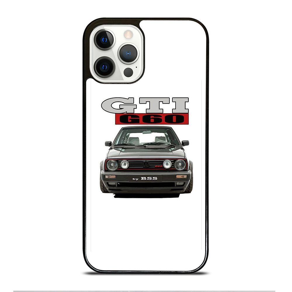 VW VOLKSWAGEN GTI CAR BLACK iPhone 12 Pro Case Cover