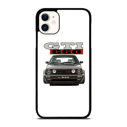 VW VOLKSWAGEN GTI CAR BLACK iPhone 11 Case Cover