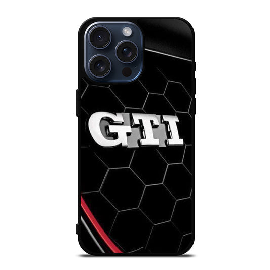 VW VOLKSWAGEN GTI EMBLEM CAR iPhone 15 Pro Max Case Cover
