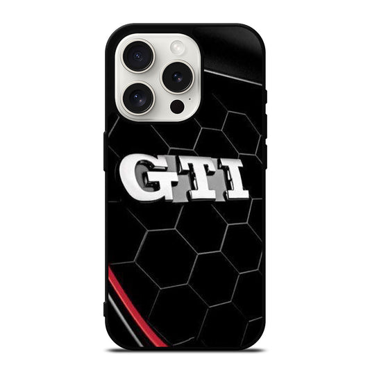 VW VOLKSWAGEN GTI EMBLEM CAR iPhone 15 Pro Case Cover