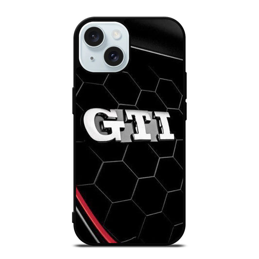 VW VOLKSWAGEN GTI EMBLEM CAR iPhone 15 Case Cover