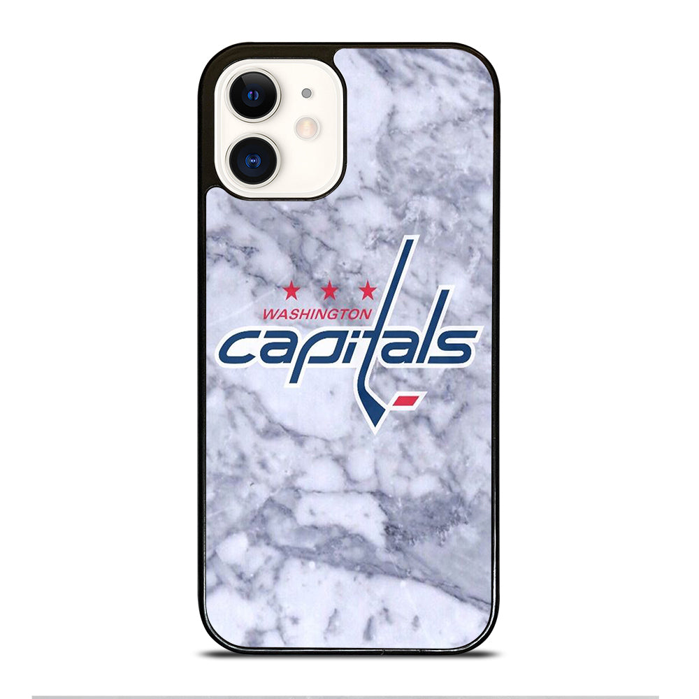 WASHINGTON CAPITALS MARBLE LOGO iPhone 12 Case Cover