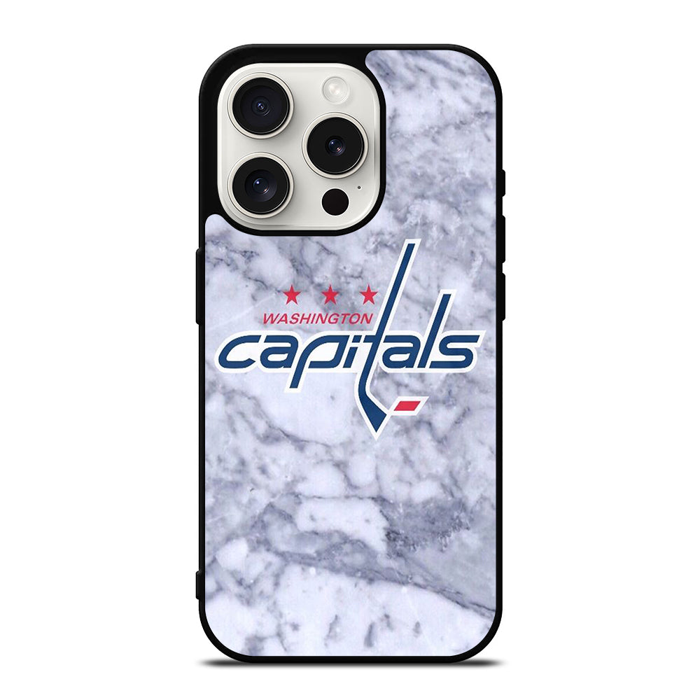 WASHINGTON CAPITALS MARBLE LOGO iPhone 15 Pro Case Cover