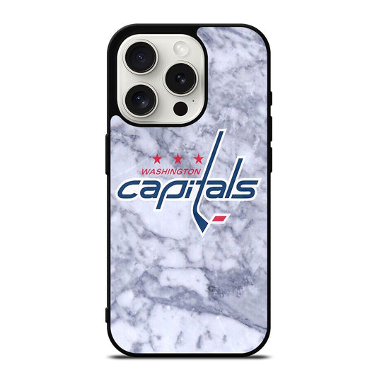 WASHINGTON CAPITALS MARBLE LOGO iPhone 15 Pro Case Cover