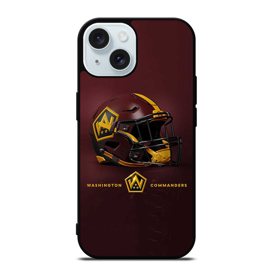 WASHINGTON COMMANDERS HELMET iPhone 15 Case Cover