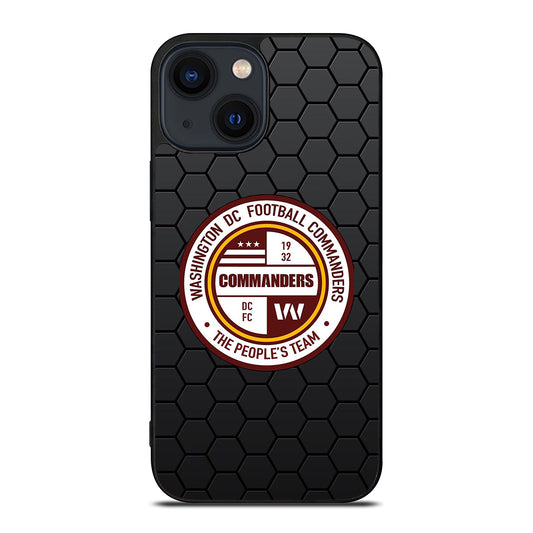 WASHINGTON COMMANDERS HEXAGON iPhone 14 Plus Case Cover