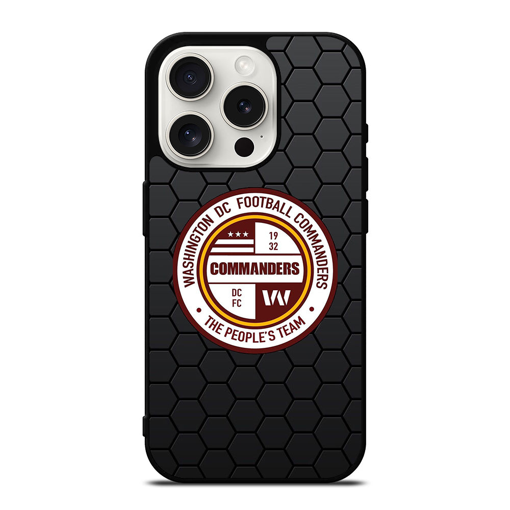 WASHINGTON COMMANDERS HEXAGON iPhone 15 Pro Case Cover