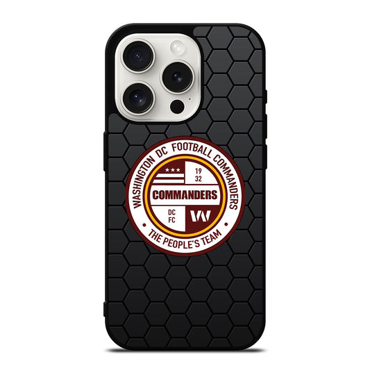 WASHINGTON COMMANDERS HEXAGON iPhone 15 Pro Case Cover